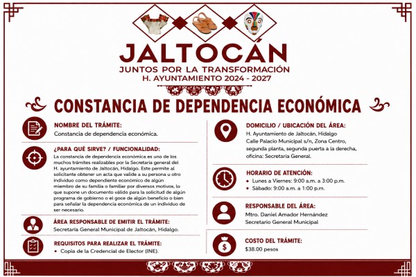 CONSTANCIA DE DEPENDENCIA ECONOMICA