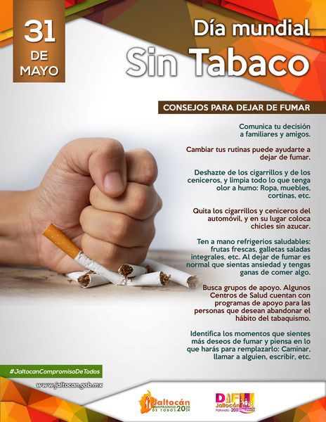 DÍA MUNDIAL SIN TABACO